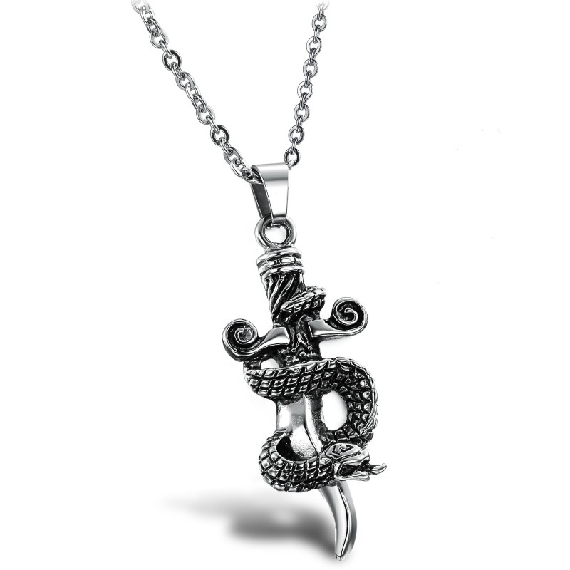 High Quality Male Cross Titanium Necklace High Quality Male Cross Titanium Necklace
