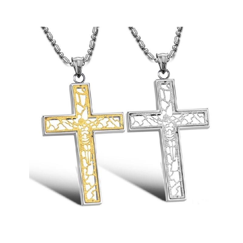 The Queen Of Quality Male Cross Titanium Necklace The Queen Of Quality Male Cross Titanium Necklace