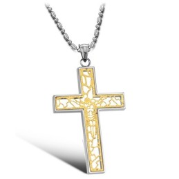 The Queen Of Quality Male Cross Titanium Necklace