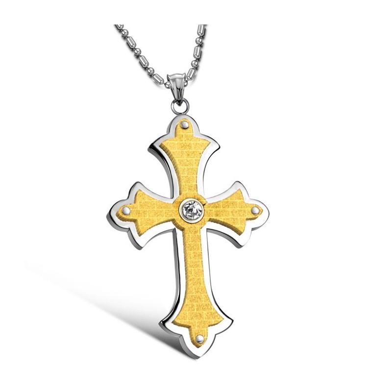 Complete In Specifications Female Cross Titanium Necklace With Rhinestone Complete In Specifications Female Cross Titanium Necklace With Rhinestone