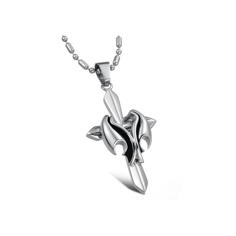 Stable Quality Male Cross Titanium Necklace Stable Quality Male Cross Titanium Necklace