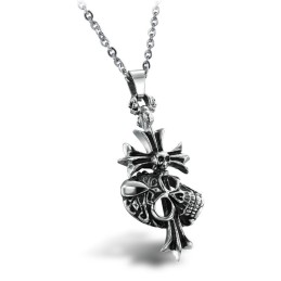 The King Of Quantity Male Cross Titanium Necklace