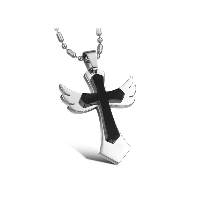 Stable Quality Cross Titanium Necklace