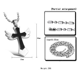 Stable Quality Cross Titanium Necklace