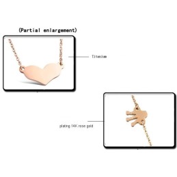 Excellent Quality Sweetheart Titanium Necklace