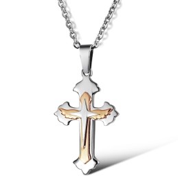 Superior Quality Cross Titanium Necklace