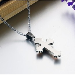 Superior Quality Cross Titanium Necklace