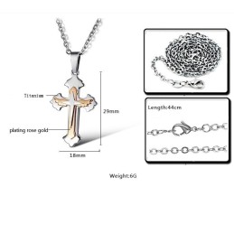 Superior Quality Cross Titanium Necklace