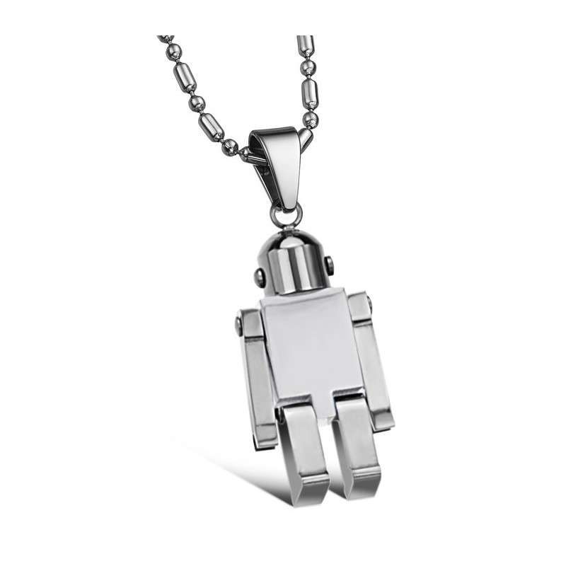 Easy To Use Male White Titanium Necklace Easy To Use Male White Titanium Necklace