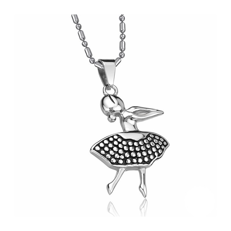 The Queen Of Quality Female Ballet Girl Titanium Necklace The Queen Of Quality Female Ballet Girl Titanium Necklace