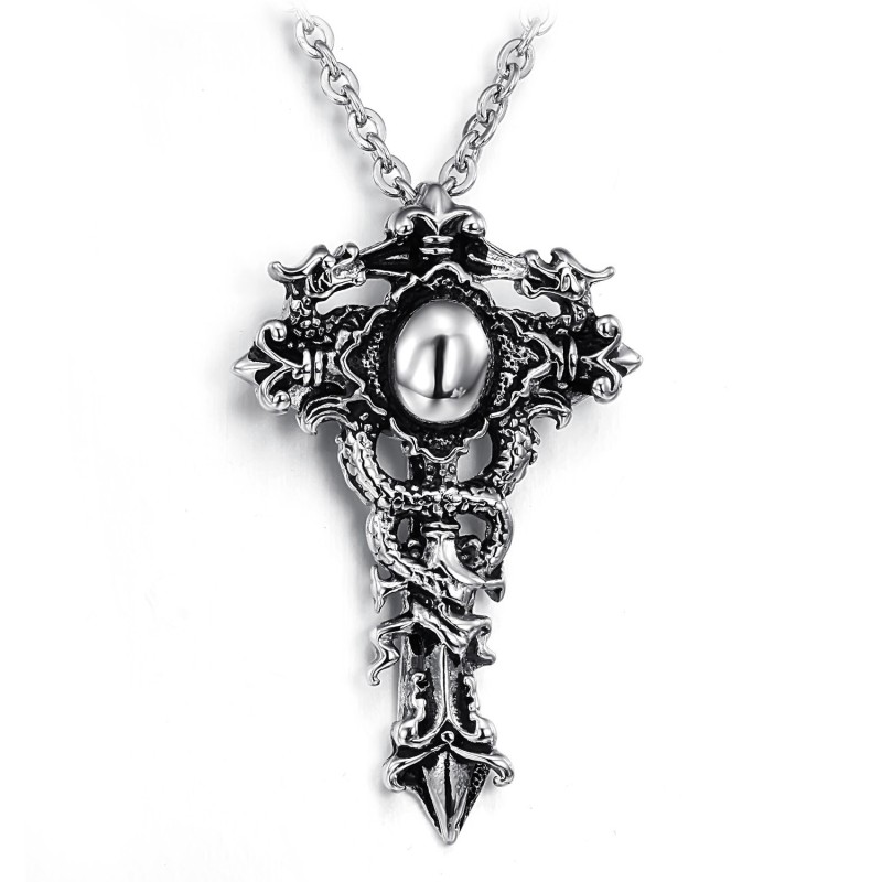 Wide Varieties Cross Titanium Necklace Wide Varieties Cross Titanium Necklace
