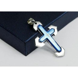 Bible Cross Titanium Pendant And Necklace