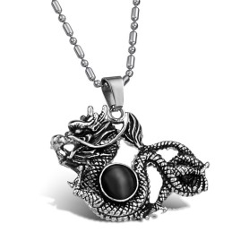 Well-Known For Its Fine Quality Male Titanium Necklace With Beads