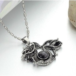Well-Known For Its Fine Quality Male Titanium Necklace With Beads