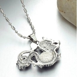 Well-Known For Its Fine Quality Male Titanium Necklace With Beads