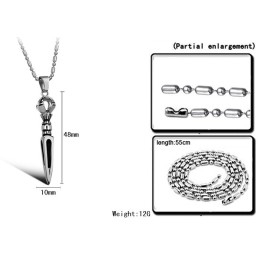 High Quality Male Prismatic Titanium Necklace