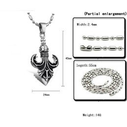 Easy To Use Male Classic Titanium Necklace