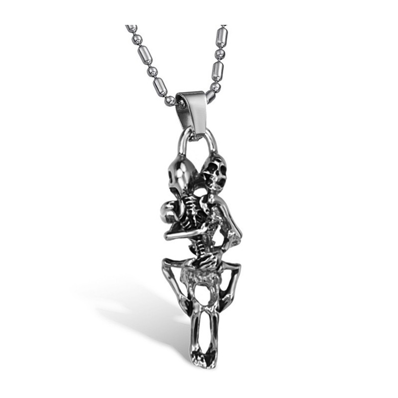 Stable Quality Male Skull Titanium Necklace Stable Quality Male Skull Titanium Necklace