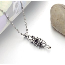 Stable Quality Male Skull Titanium Necklace