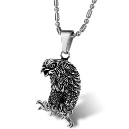 The Queen Of Quality Eagle Shape Titanium Necklace