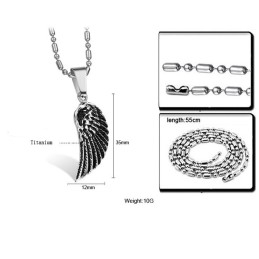 The King Of Quantity Eyas Shape Titanium Necklace