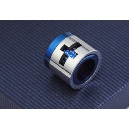 Man Blue Cross Bible Roller Pure Titanium Necklace And Pendant (New)
