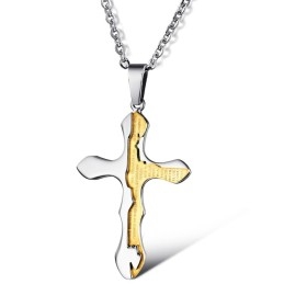 High Quality Cross Titanium Necklace