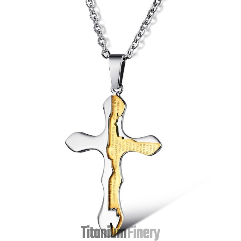 High Quality Cross Titanium Necklace High Quality Cross Titanium Necklace