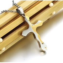 High Quality Cross Titanium Necklace