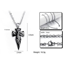 Excellent Quality Cross Titanium Necklace