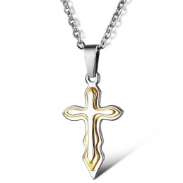 High Quality Female Cross Titanium Necklace