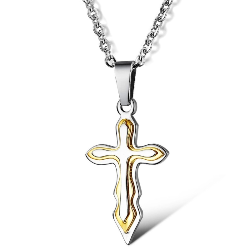 High Quality Female Cross Titanium Necklace High Quality Female Cross Titanium Necklace