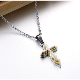 High Quality Female Cross Titanium Necklace