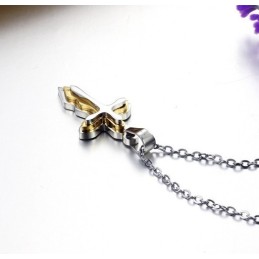 High Quality Female Cross Titanium Necklace