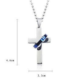 Fashion Style Cross Titanium Pendant And Necklace