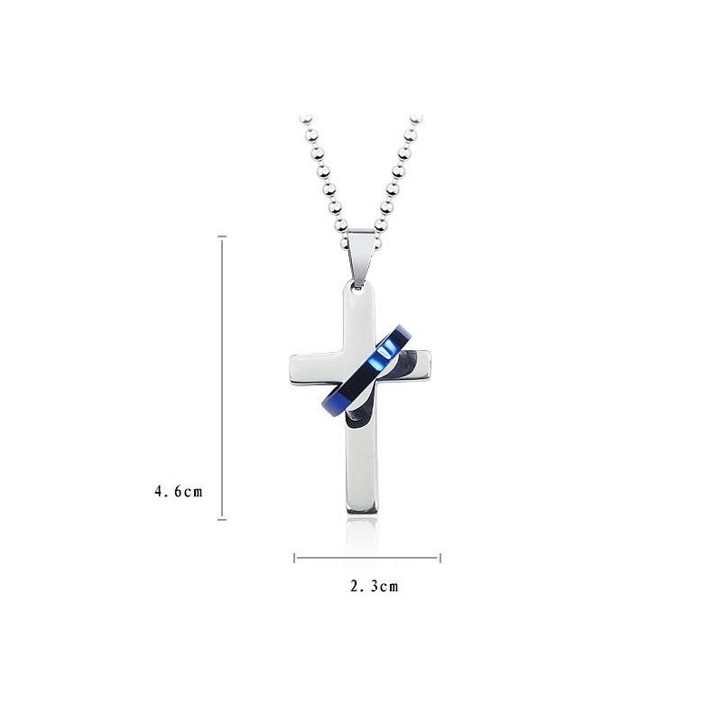 Fashion Style Cross Titanium Pendant And Necklace Fashion Style Cross Titanium Pendant And Necklace