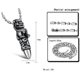 The King Of Quantity Male Kirin Titanium Necklace
