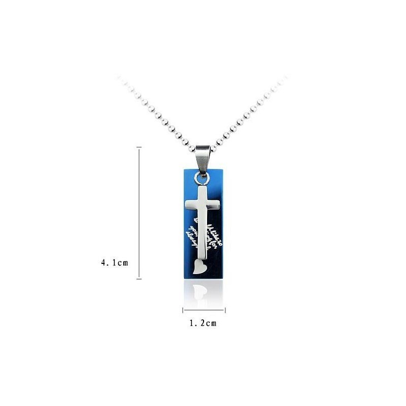 Love Sweetheart Titanium Necklace Cross Pendant Love Sweetheart Titanium Necklace Cross Pendant
