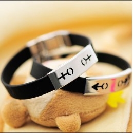 Symbol Titanium Bracelets For Men And Women Couples