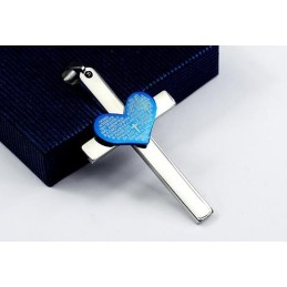 Fashion Cool Sweetheart Cross Pendant And Necklace