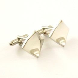 Titanium Concave Square Cufflinks