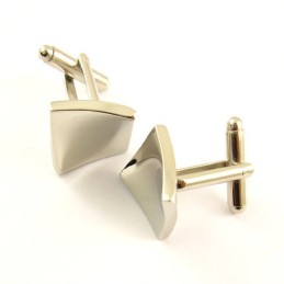 Titanium Concave Square Cufflinks