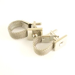 Specially Design Titanium Cufflinks With Diamond