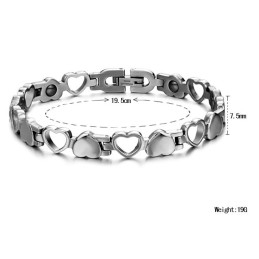 The King Of Quantity Hollow Sweetheart Titanium Bracelet For Lovers