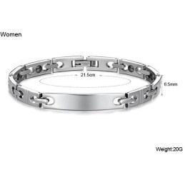 Stable Quality Antifatigue Titanium Bracelet For Lovers