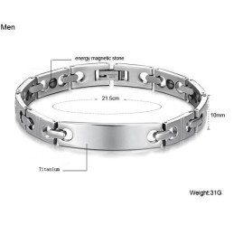 Stable Quality Antifatigue Titanium Bracelet For Lovers