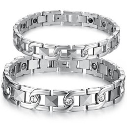 Wide Varieties Antifatigue Titanium Bracelet For Lovers