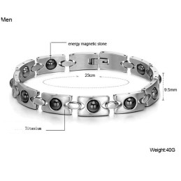 Dependable Performance Antifatigue Titanium Bracelet For Lovers