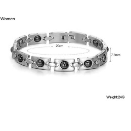 Dependable Performance Antifatigue Titanium Bracelet For Lovers