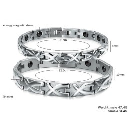 Reliable Quality Antifatigue Titanium Bracelet For Lovers